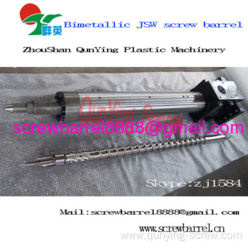 Bimetallic Plastic Extruder Screw And Barrel For Profile Extrusion Line 